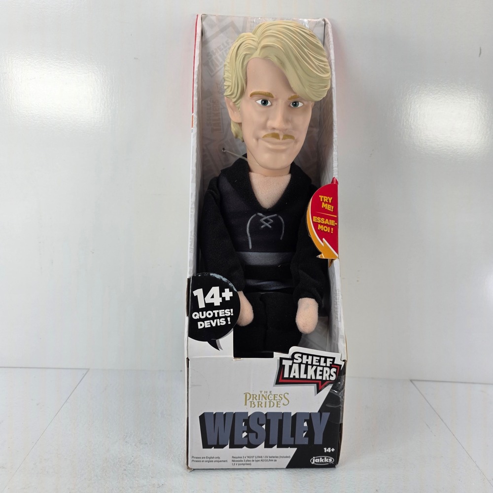 The Princess Bride Westley Shelf Talkers Talking Plush Jakks Pacific 14+ Quotes
